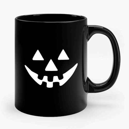 Halloween Pumpkin Face Ceramic Mug