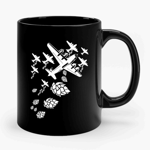 Hop Bomber Plane Droppin Hops Ceramic Mug