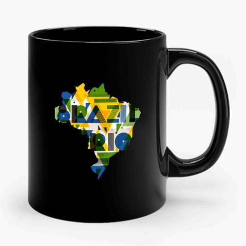 I Love Brazil Rio De Janeiro 2016 Olympic Games Sport Amazon River Ceramic Mug