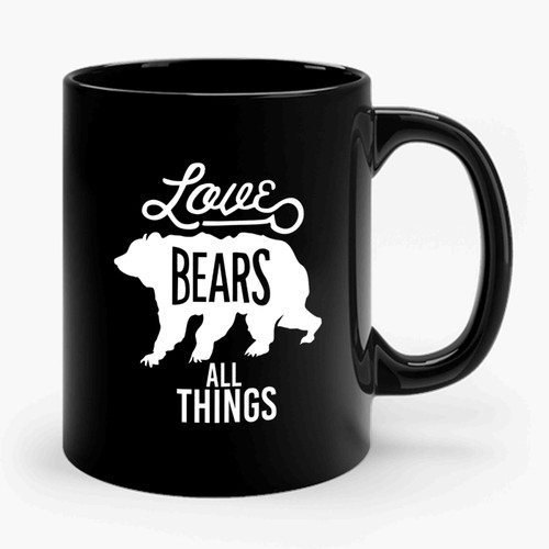 Love Bears All Things Christian Jesus Religious Faith Ceramic Mug