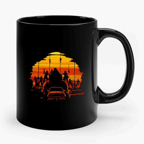 Mad Max Fury Road Warboys The Road Warrior Sunset Ceramic Mug