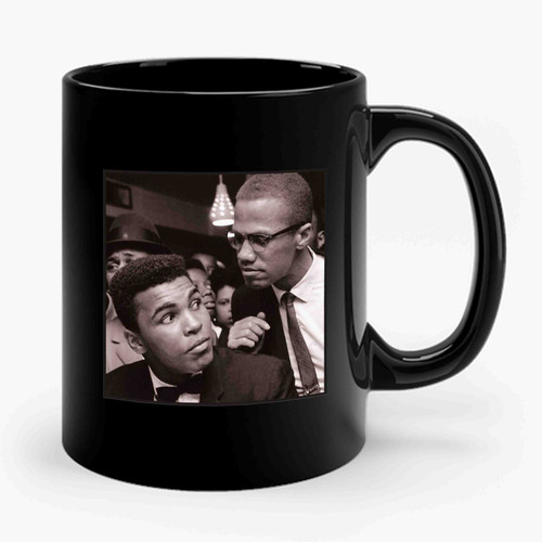 Muhammad Ali and Malcolm A favorite of Lebron James Ceramic Mug