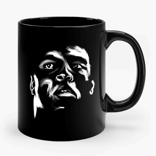 Muhammad Ali Cassius Clay Face Art Painting Ceramic Mug