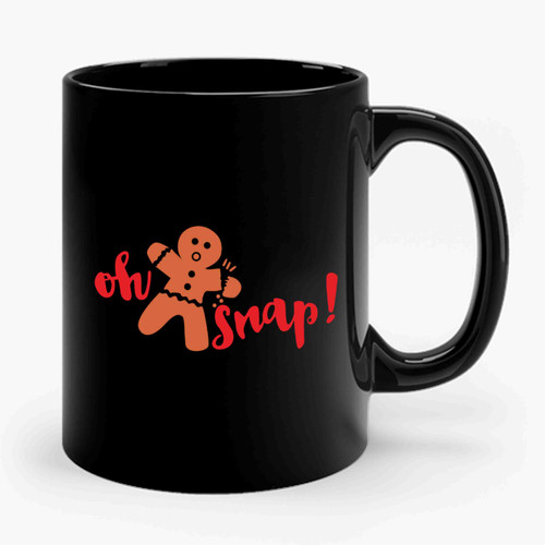 Oh Snap Christmas Gingerbread Ceramic Mug