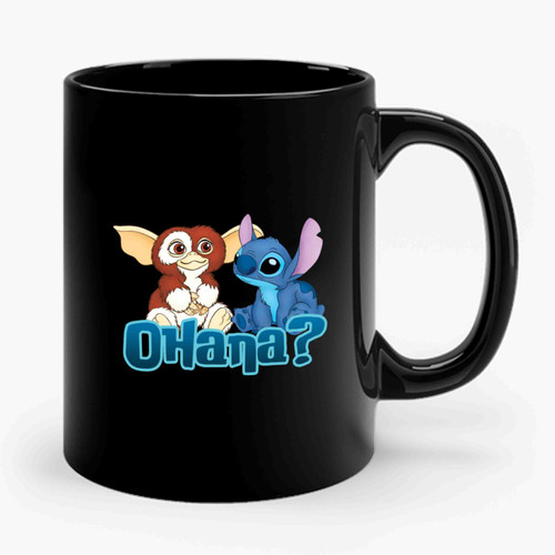 Ohana Gizmo & Stitch Ceramic Mug