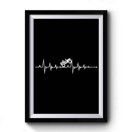 2 Door Style Jeep Ekg Heartbeat Premium Poster
