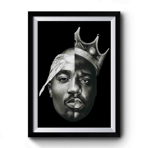 2 Pac And The Notorious B.I.G Biggie Smalls Hip Hop Legends Premium Poster