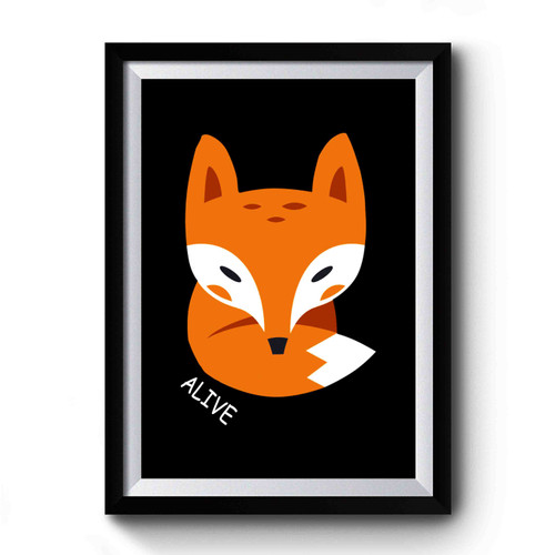 Alive Little Fox Premium Poster