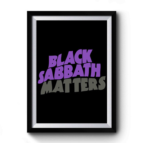 Black Sabbath Matters Black Lives Matter Rock Music Premium Poster