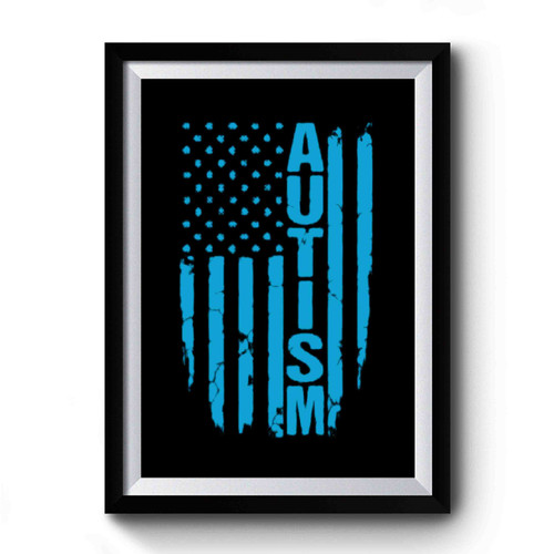Blue Autism Flag Autism Awareness Month Premium Poster Blue Autism Flag Autism Awareness Month Premium Poster
