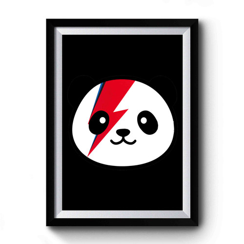Bowie X Panda Mashup Premium Poster