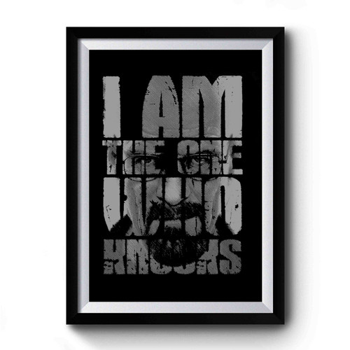 Breaking Bad I Am The One Who Knocks Heisenberg Premium Poster Breaking Bad I Am The One Who Knocks Heisenberg Premium Poster