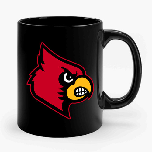 Louisville Cardinal Basketball Logo Ceramic Mug