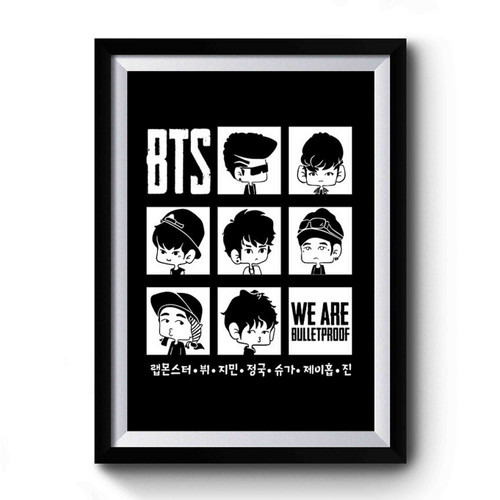 Bts Korean Pop We Are Bulletproof Premium Poster Bts Korean Pop We Are Bulletproof Premium Poster