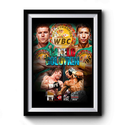 Canelo Vs Golovkin Premium Poster
