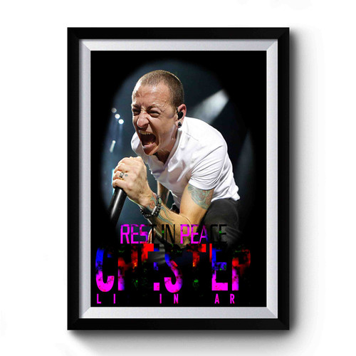 Chester Bennington Rest In Peace Linkin Park 1 Premium Poster