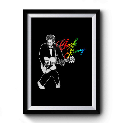 Chuck Berry Rip Rock 'n' Roll Guitar Music Premium Poster