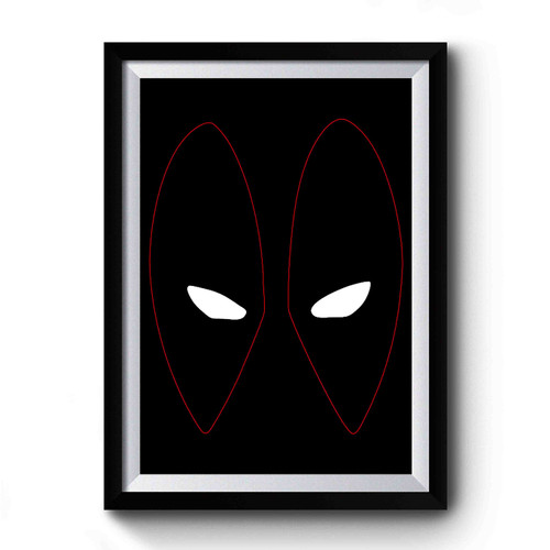Deadpool Eyes Marvel Comics Inspired Superhero Premium Poster