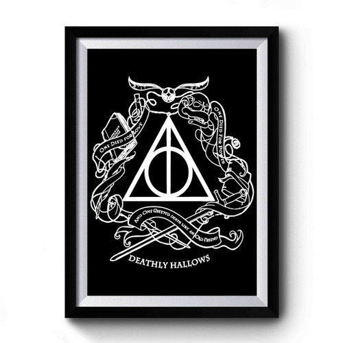 Deathly Hallows And One Greeted Death Like An Old Friend Premium Poster
