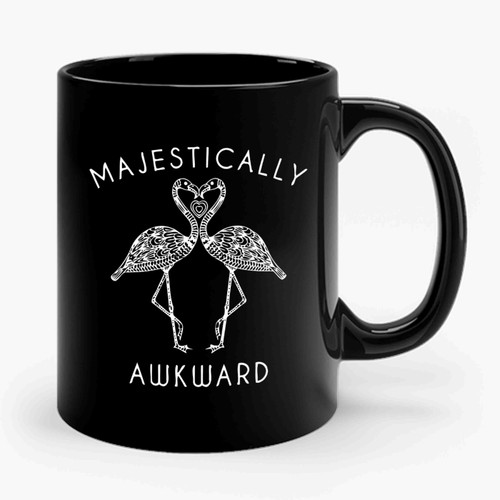 Majestically Awkward Flamingo Ceramic Mug