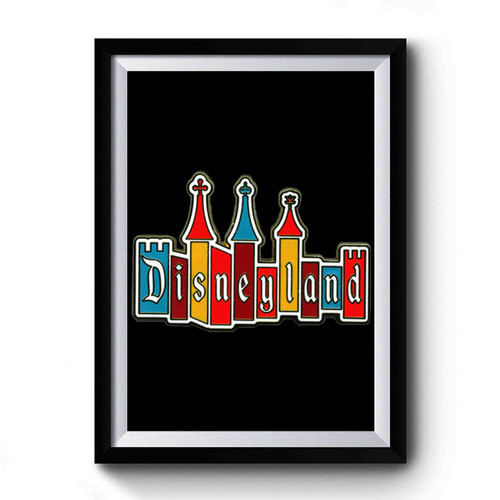 Disneyland Castles Logo Premium Poster