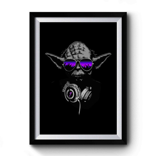 Dj Yoda Star Wars Funny Premium Poster