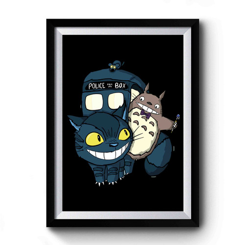 Doctor Who Totoro My Doctor Totowho Mashup My Neighbor Totoro Premium Poster