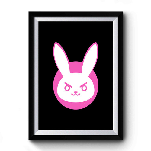 Dva Overwatch Bunny Logo Premium Poster