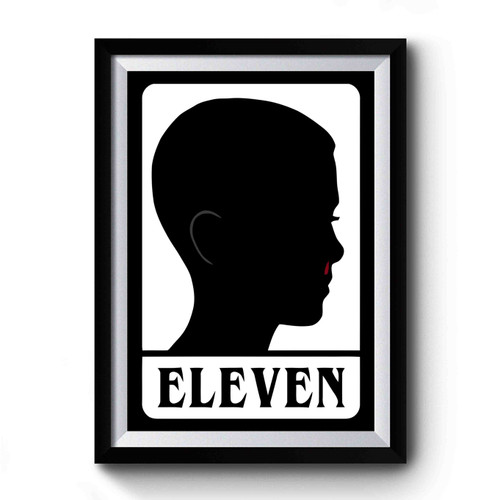 Eleven Stranger Things Silhouette Premium Poster