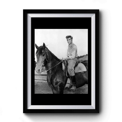 Elvis Presley Love Me Tender Horse Premium Poster