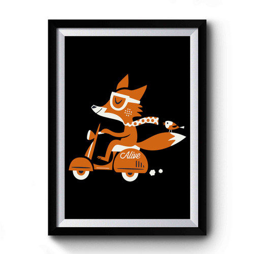 Foxy Scooter Premium Poster