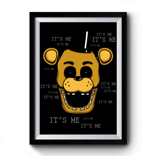 Golden Freddy Fazbear Head It's Me Premium Poster
