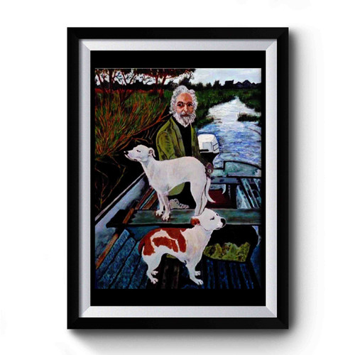Goodfellas Painting Old Man With Two Dogs Premium Poster