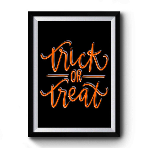 Halloween Trick Or Treat Art Premium Poster