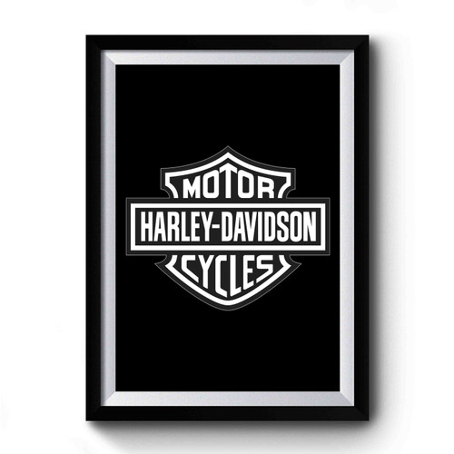Harley Davidson Motorbike Classic Biker Logo Funny Premium Poster