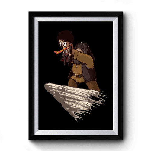 Harry Potter Harry And Hagrid Spoof Inspired Premium Poster