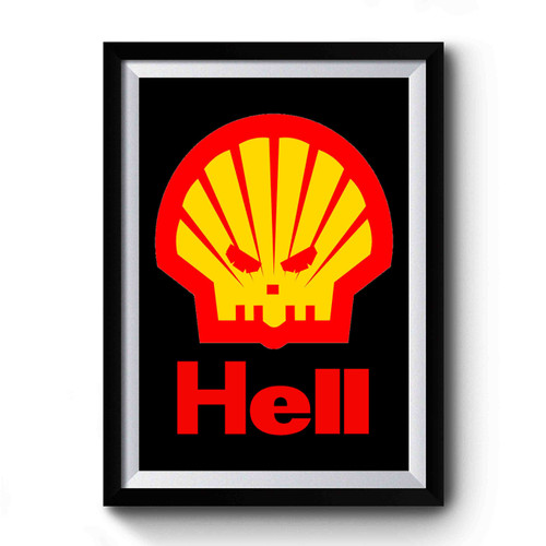 Hell Logo Funny comedy Premium Poster