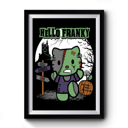 Hello Franky Hello Kitty Mash- Up Premium Poster