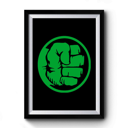 Hulk Hand Superhero Symbol Premium Poster