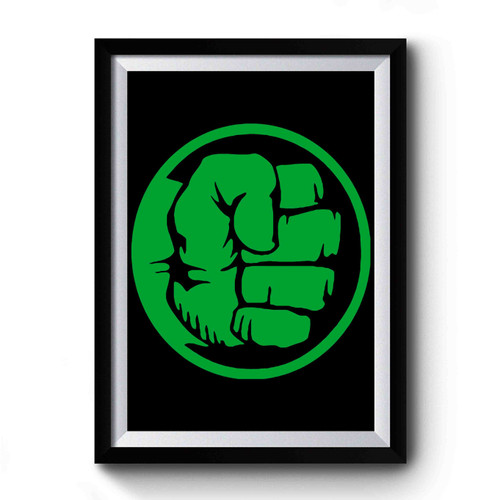 Hulk Inspired Logo Hulk Fans Superhero Premium Poster