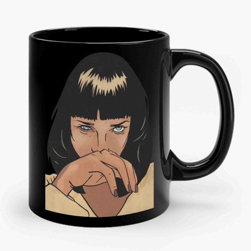 Mia Wallace Pulp Fiction Uma Thurman Heroin Cocaine Ceramic Mug