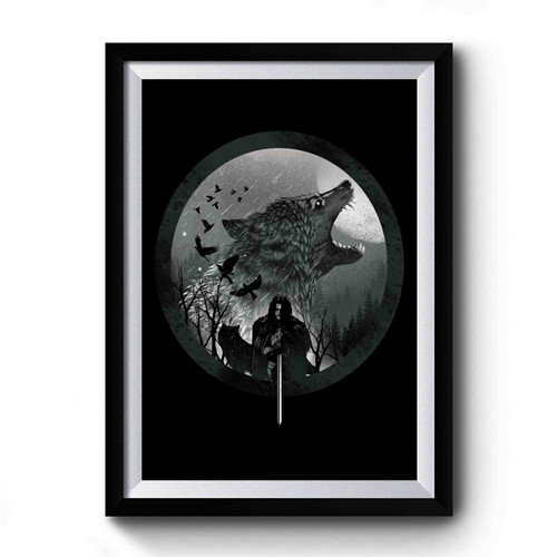 John Snow King Game Of Thrones Premium Poster John Snow King Game Of Thrones Premium Poster