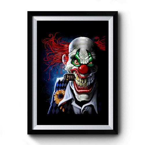 Joker Clown Smoking Cigar Premium Poster