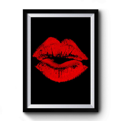 Kiss Lipstick Premium Poster