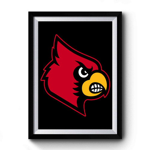 Louisville Cardinal Basketball Logo Premium Poster