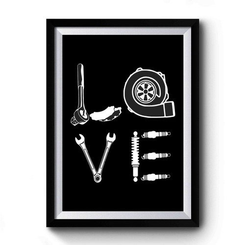 Love Parts Mechanic Diesel Premium Poster