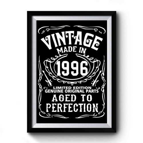 Made In 1996 Aged To Perfection 50th Birthday Premium Poster