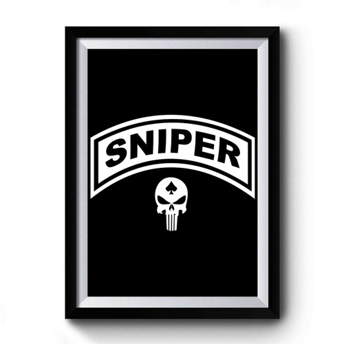 Marines Sniper The Punisher Skull Vintage Military Premium Poster