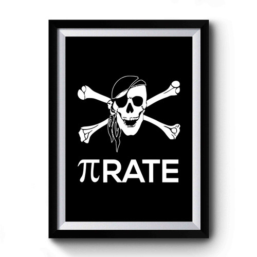 Math Pirate Pi Rate Funny Premium Poster