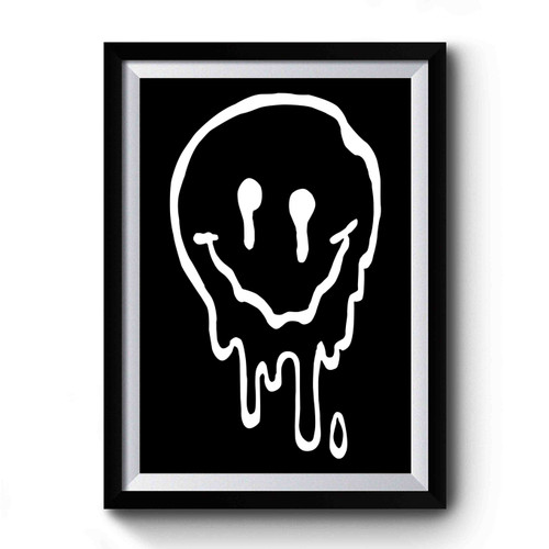 Melted Smiley Face Premium Poster